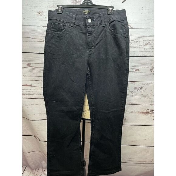 Riders by Lee Black Bootcut Jeans Women's Size 14 Petite - Picture 1 of 4
